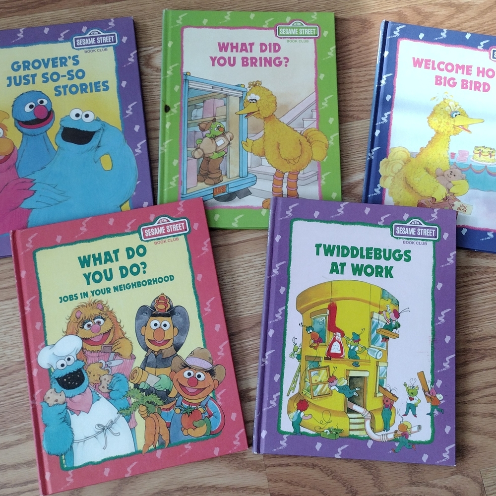 Sesame Street Kids Storybook Collection - Lot of 5 Hardcover Books